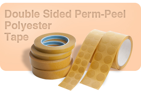 Double Sided Perm-Peel Polyester Tape